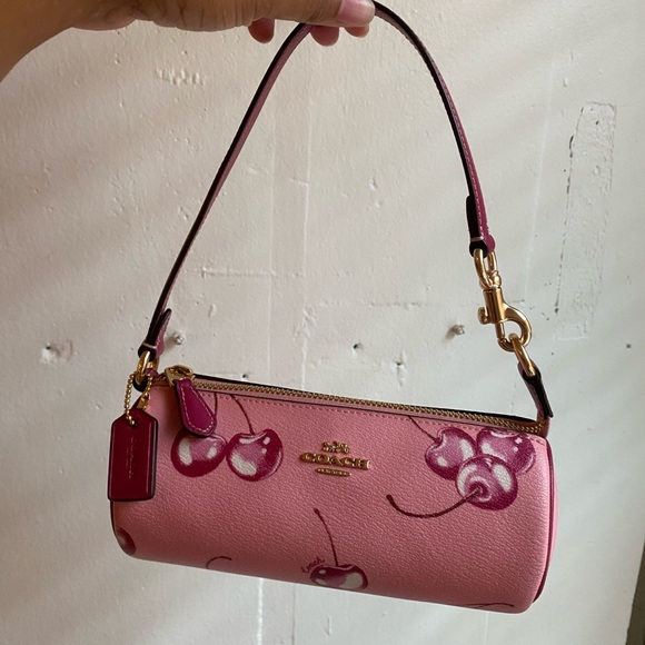Coach Nolita Barrel Bag With Cherry Print - Picture 1 of 7